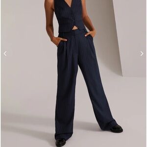 Favorite Daughter The Favorite Pants in Navy Pinstripe